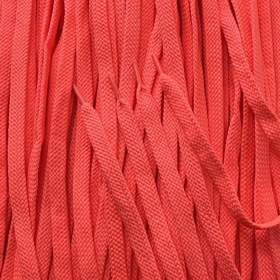 Шнурки плоские флюросцентние з запаяними кінцями кол рожевий 100см (уп 50пар) 318028 фото