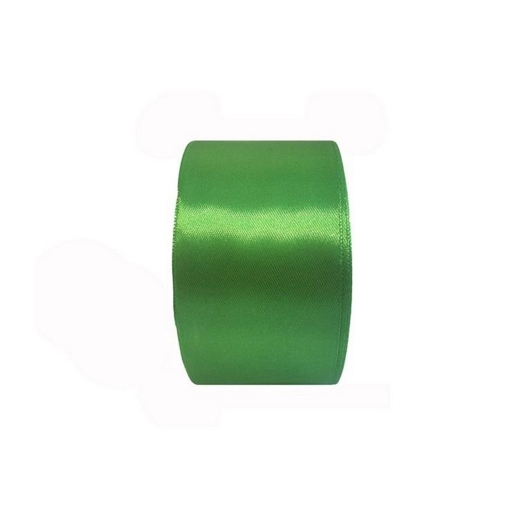 Стрічка атласна Veritas шир 50мм кол S-536 зелений яскравий (уп 30м) 014996 фото