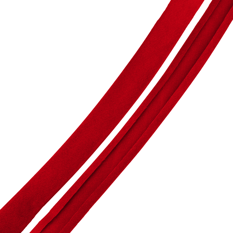 Коса бейка атласна кол S-820 червоний (уп 120ярдів) Veritas 321101 фото