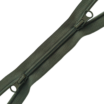 Блискавка спіральна №6 (СП6) нероз 40см S-566 хакі пуллер лампочка МО ZIP 317071 фото