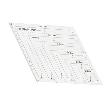 Лінійка для печворку ромб 60 градусів 326897 фото