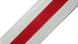 Стрічка для швів і трикотажних виробів 40мм кол біло-червоний (боб 50м) р.3534 Укр-з