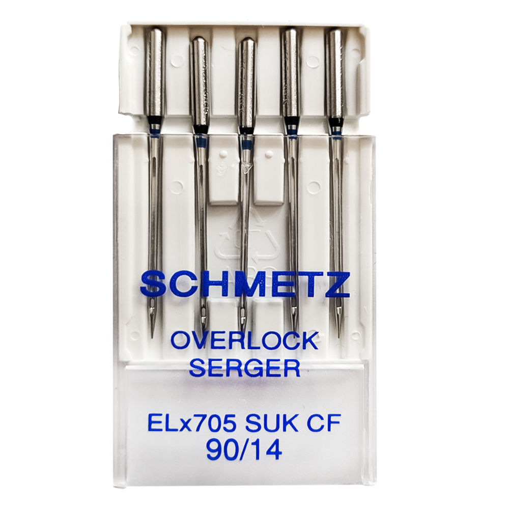 Голка SCHMETZ ELx705 SUK CF VDS №90 для оверлока (уп 5шт) 325627 фото