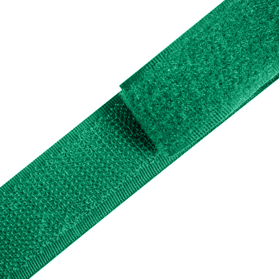 Стрічка контакт PE + Нейлон (B) 20мм кол S-540 зелений смарагдовий (боб 25м) Veritas 182904 фото