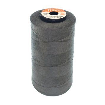 Нитка швацька 100% PE 50/2 кол S-860 сірий (боб 4000ярдів/12боб/120боб) NITEX 325465 фото