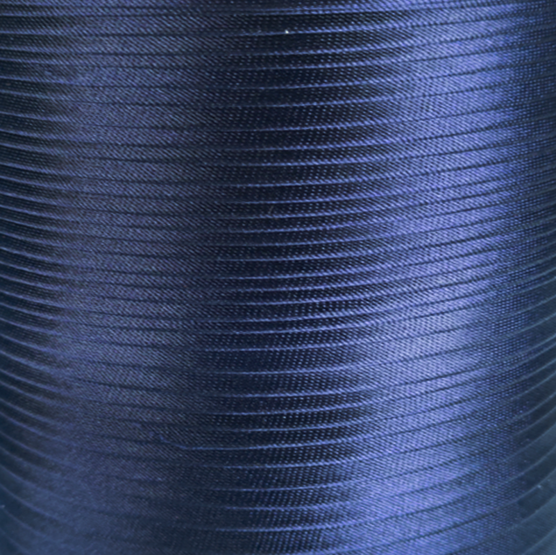 Коса бейка атласна кол синій темний (уп 144ярдів) 605-570 ШР 328102 фото
