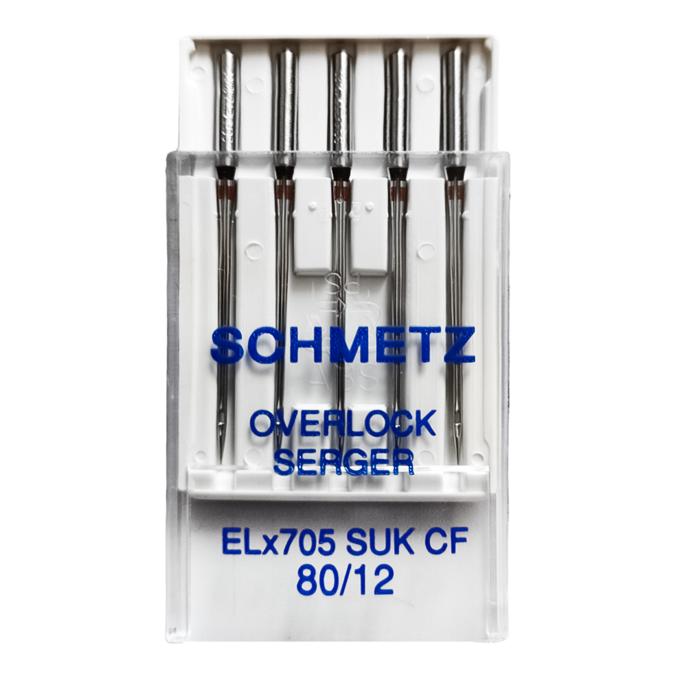 Голка SCHMETZ ELx705 SUK CF VCS №80 для оверлока (уп 5шт) 325038 фото