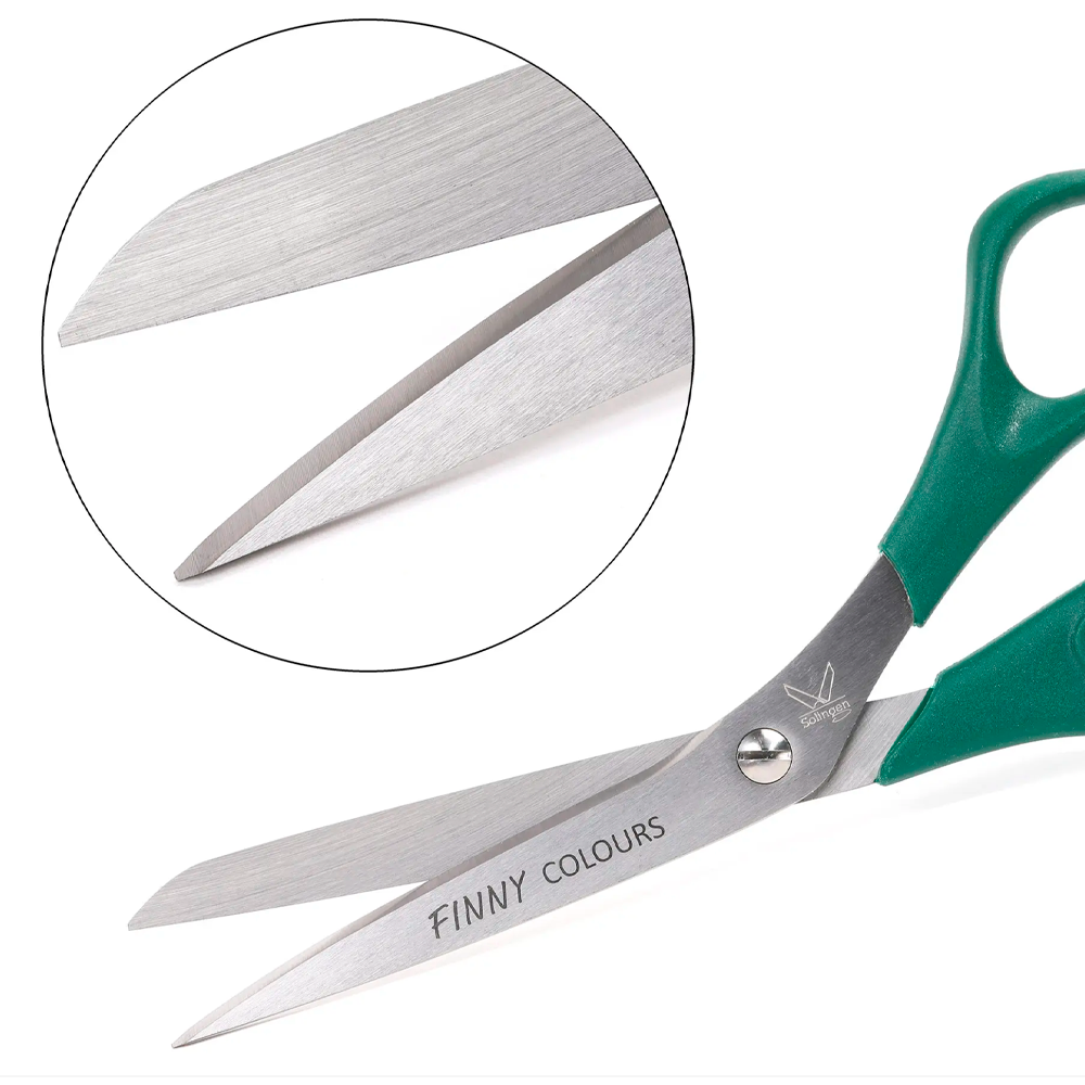 Ножиці 200мм (8") універсальні з гострими кінцями кол зелений "Kretzer" FINNI 762220-f610 327465 фото