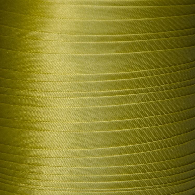 Коса бейка атласна кол S-509 зелений гірчичний (боб 131,6м) Valetta 176278 фото